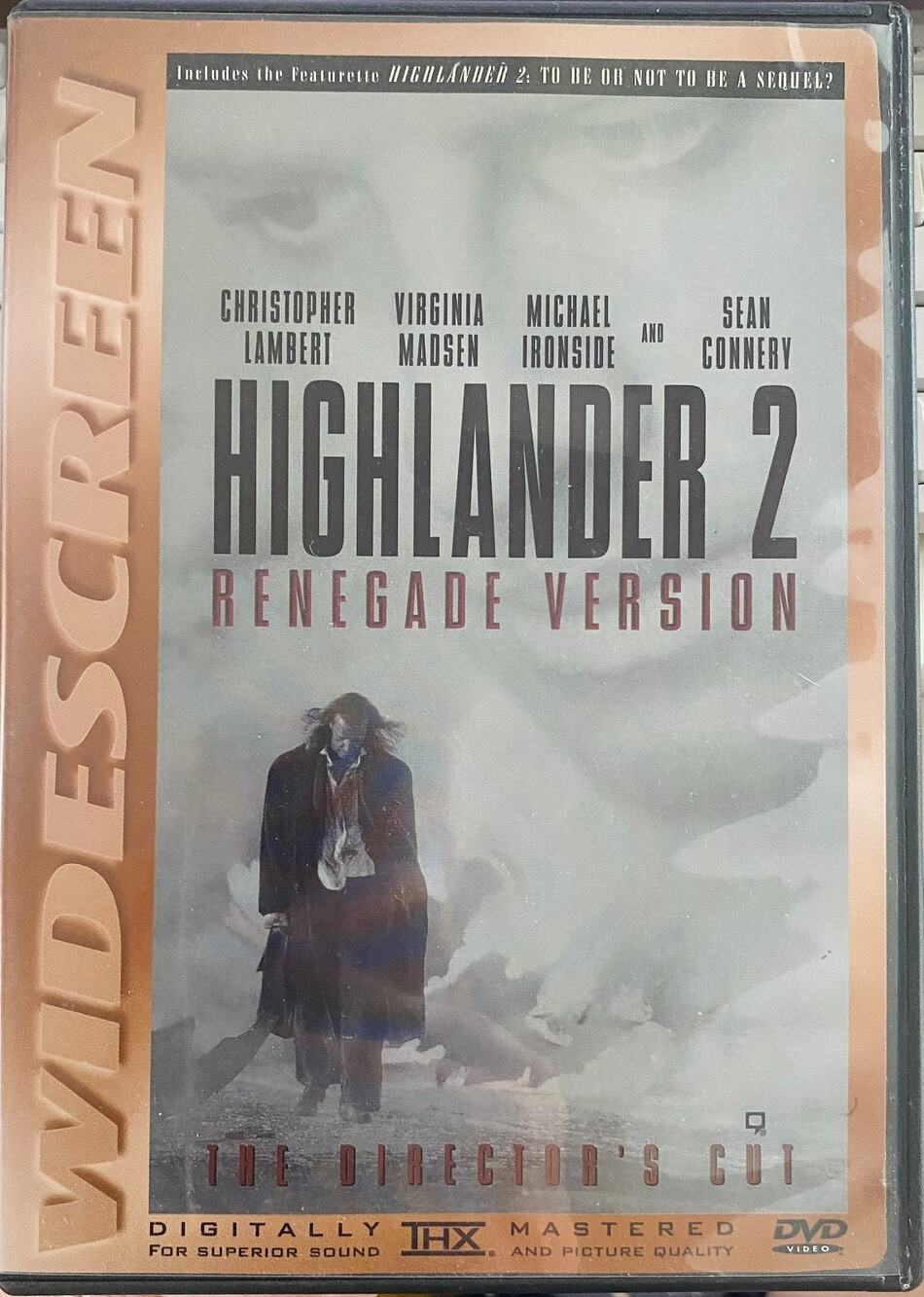 Highlander 2: The Quickening (DVD, 2001, Renegade Version Directors Cut) Film